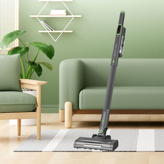 Εικόνα της Σκούπα 2σε1 PRVC-40572 Primo Apollo Slim Επαναφορτιζόμενη BLDC 14.8V - 200W Ανθρακί-Πράσινη