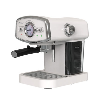 Εικόνα της Μηχανή Καφέ Espresso PREM-40312 Primo Eco 19Bar Με αναλογικό καντράν θερμοκρασίας Ιβουάρ-Chrome