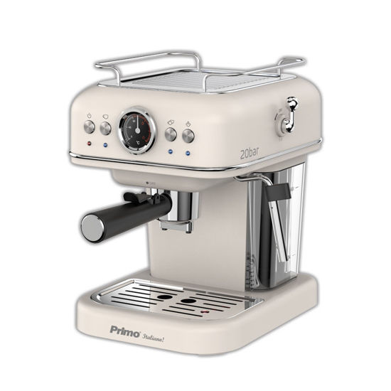 Εικόνα της Μηχανή Καφέ Espresso PREM-40445 Primo Eco 20Bar 3σε1 Αναλογικό καντράν θερμοκρασίας Ιβουάρ-Chrome