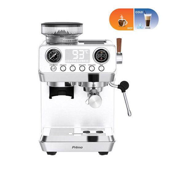 Εικόνα της Μηχανή Espresso με μύλο καφέ PREM-40573 Primo Hot&Cold 20bar Digital Inox
