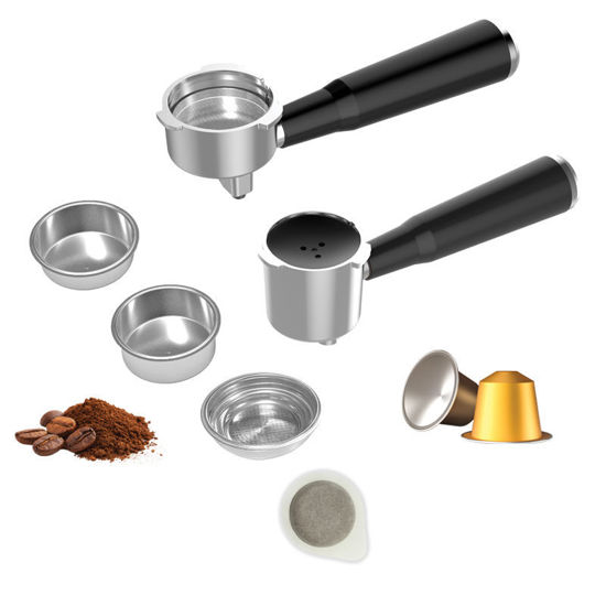 Εικόνα της Μηχανή Espresso+Milk frother PREM-40532 Primo Hot & Cold 3σε1 20Bar Digital Μαύρη-Inox