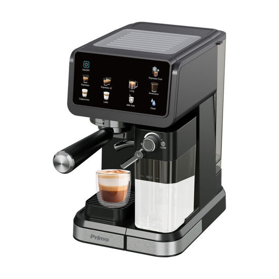 Εικόνα της Μηχανή Espresso+Milk frother PREM-40570 Primo Hot & Cold 3σε1 20Bar Touch screen Μαύρη-Inox