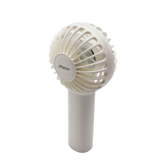 Εικόνα της Ανεμιστήρας Mini Χειρός PRMF-80689 Primo 2.5'' 6cm Λευκός Επαναφορτιζόμενος