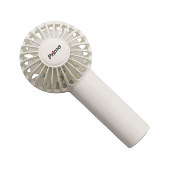 Εικόνα της Ανεμιστήρας Mini Χειρός PRMF-80689 Primo 2.5'' 6cm Λευκός Επαναφορτιζόμενος