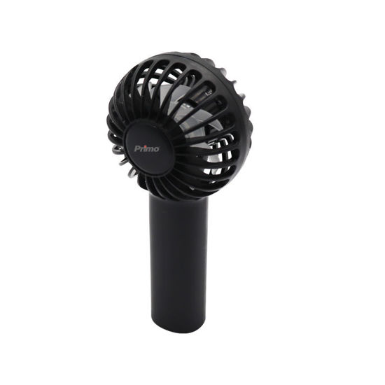 Εικόνα της Ανεμιστήρας Mini Χειρός PRMF-80690 Primo 2.5'' 6cm Μαύρος Επαναφορτιζόμενος