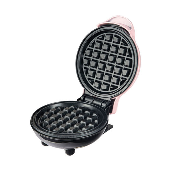 Εικόνα της Βαφλιέρα mini PRWM-40546 Primo 500W Αντικολλητικές πλάκες, Ροζ