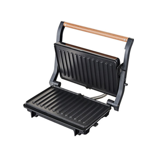 Τοστιέρα Panini PRPT-40492 Primo Αντικολλητικές πλάκες 1000W Wooden-Μαύρη