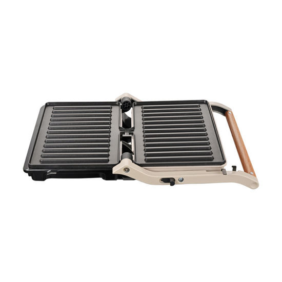 Τοστιέρα Panini PRPT-40493 Primo Αντικολλητικές πλάκες 1000W Wooden-Γκρι