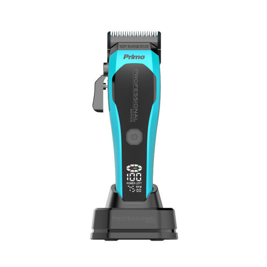 Εικόνα της Κουρευτική μηχανή PRΗΤ-40564 PRIMO Επαναφ 180Μ Digital Μαύρη/Τυρκουάζ