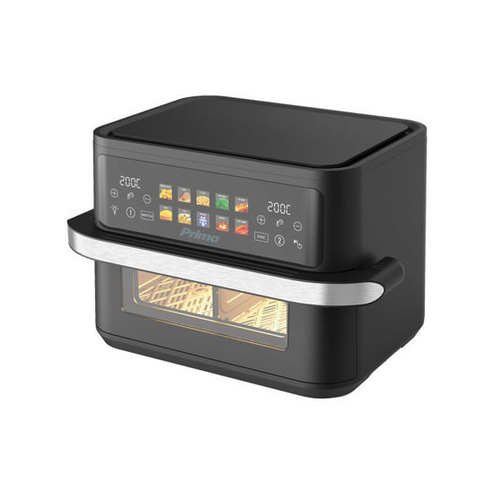 Εικόνα της Φριτέζα Αέρος PRAF-40530 Primo Dual Zone Digital 11L 2800W Inox/Μαύρο