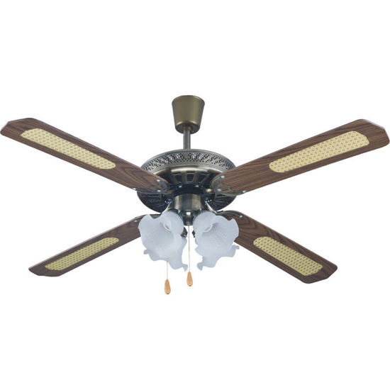 Ανεμιστήρας Οροφής 52'' 130CM PRCF-80279 Primo Καφε 4Φώτα 4Φτερά
