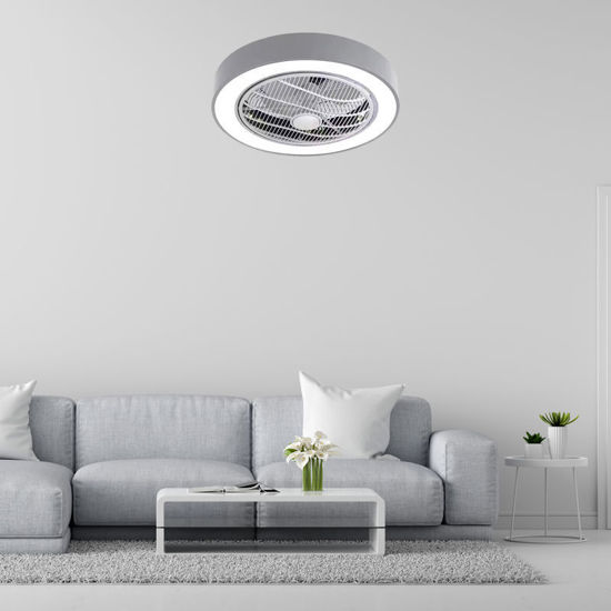 Εικόνα της Ανεμιστήρας Οροφής PRCF-80670 Primo DC 19'' 48εκ. Με Τηλεχειριστήριο 1Φως LED Λευκός-Γκρι