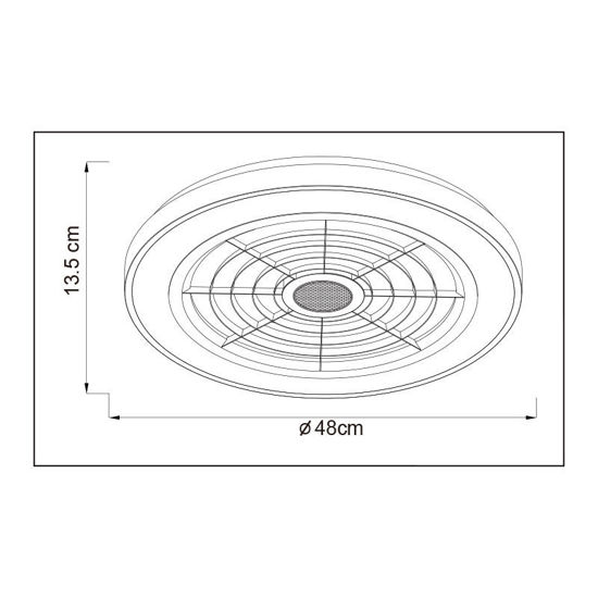Εικόνα της Ανεμιστήρας Οροφής PRCF-80670 Primo DC 19'' 48εκ. Με Τηλεχειριστήριο 1Φως LED Λευκός-Γκρι