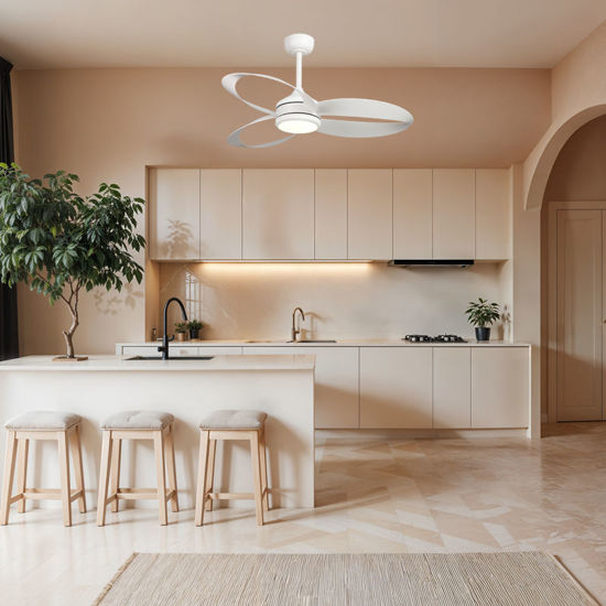 Εικόνα της Ανεμιστήρας Οροφής PRCF-80680 Primo DC 42'' 106εκ. Με Τηλεχειριστήριο 1Φως LED 3Φτερά Λευκός