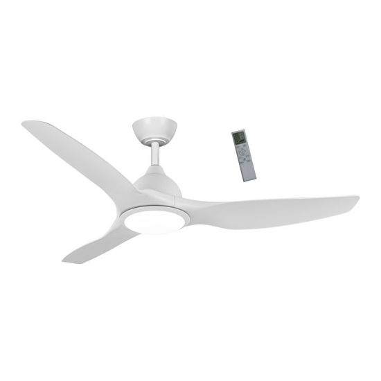 Εικόνα της Ανεμιστήρας Οροφής PRCF-80723 Primo 52'' 132εκ. Με Τηλεχειριστήριο 1Φως LED 3Φτερά Λευκός