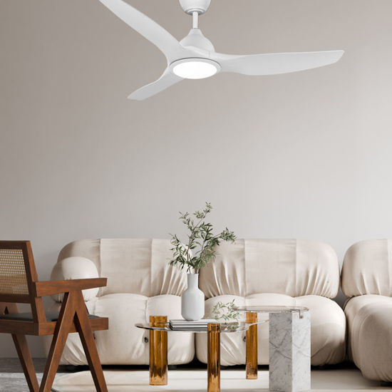 Εικόνα της Ανεμιστήρας Οροφής PRCF-80723 Primo 52'' 132εκ. Με Τηλεχειριστήριο 1Φως LED 3Φτερά Λευκός