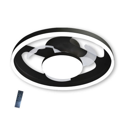 Εικόνα της Ανεμιστήρας Οροφής PRCF-80725 Primo 20'' 50εκ. Με Τηλεχειριστήριο 1Φως LED 3 Φτερά Μαύρος