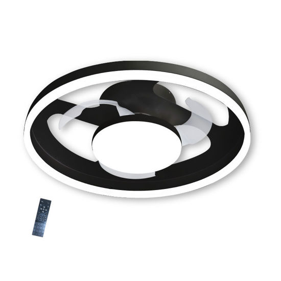 Εικόνα της Ανεμιστήρας Οροφής PRCF-80725 Primo 20'' 50εκ. Με Τηλεχειριστήριο 1Φως LED 3 Φτερά Μαύρος