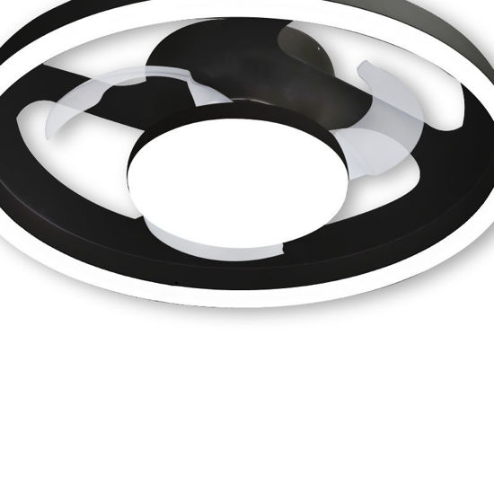 Εικόνα της Ανεμιστήρας Οροφής PRCF-80725 Primo 20'' 50εκ. Με Τηλεχειριστήριο 1Φως LED 3 Φτερά Μαύρος