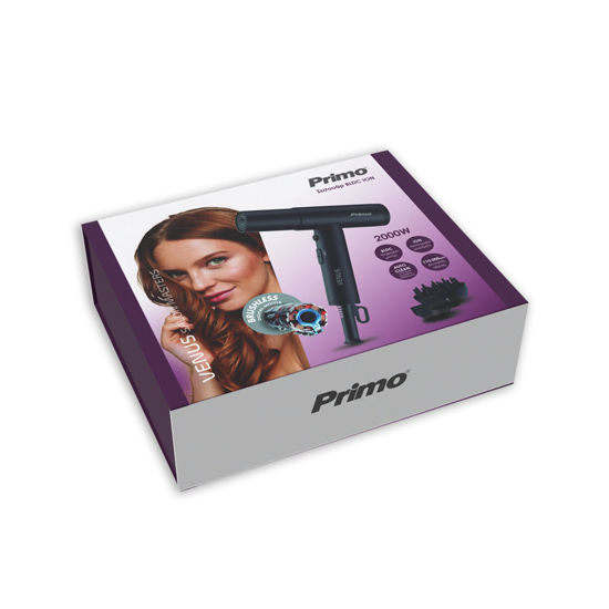 Εικόνα της Σεσουάρ PRHD-40504 Primo 2000W BLDC Με λειτουργία ιονισμού Μαύρο