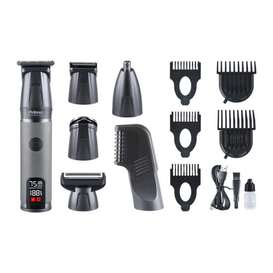 Εικόνα της Σετ ανδρικής περιποίησης PRMG-40568 PRIMO 15σε1 Επαναφ 150M Digital IPX6 Ανθρακί