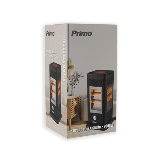 Εικόνα της Θερμάστρα Χαλαζία PRQH-81118 Primo 2000W Μαύρη