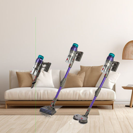 Εικόνα της Σκούπα επαναφορτιζόμενη PRVC-40507 Primo Apollo Aqua Flex 3σε1 29.6V BLDC μοτέρ Γκρι-Μωβ