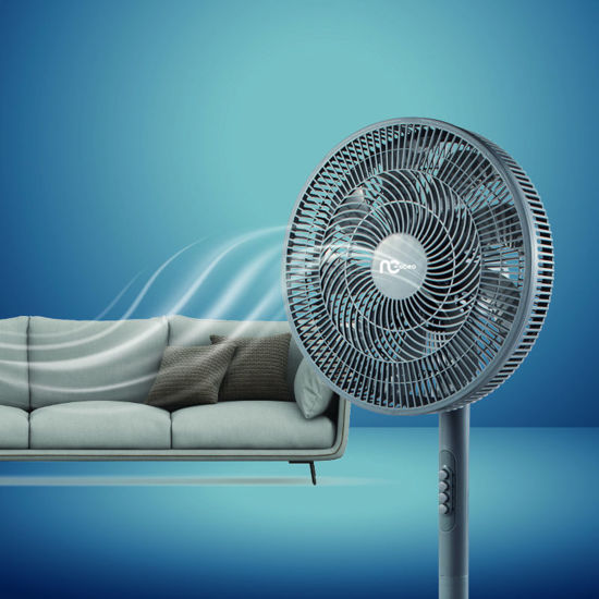 Εικόνα της Ανεμιστήρας Ορθοστάτης  ΝSF-80699 Neotec 16'' 40εκ. 9Φτερά Γκρι 2 σε 1