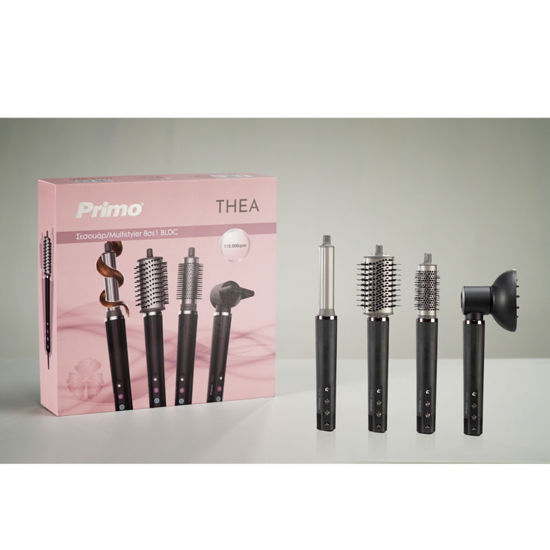 Εικόνα της Multi Styler Primo THEA PRHS-40535 8 σε 1 Ηλεκτρική Βούρτσα με Αέρα για Μπούκλες και Ίσιωμα 1500W