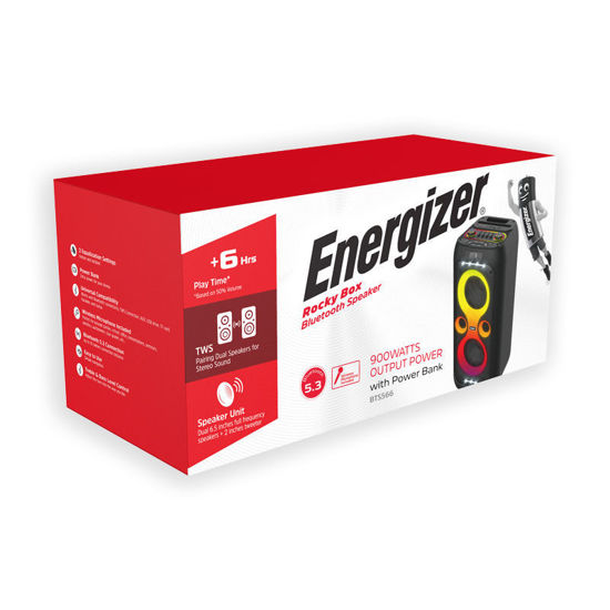 Εικόνα της Party Box Bluetooth Με Μικρόφωνο και Power Bank BTS566 ENERGIZER